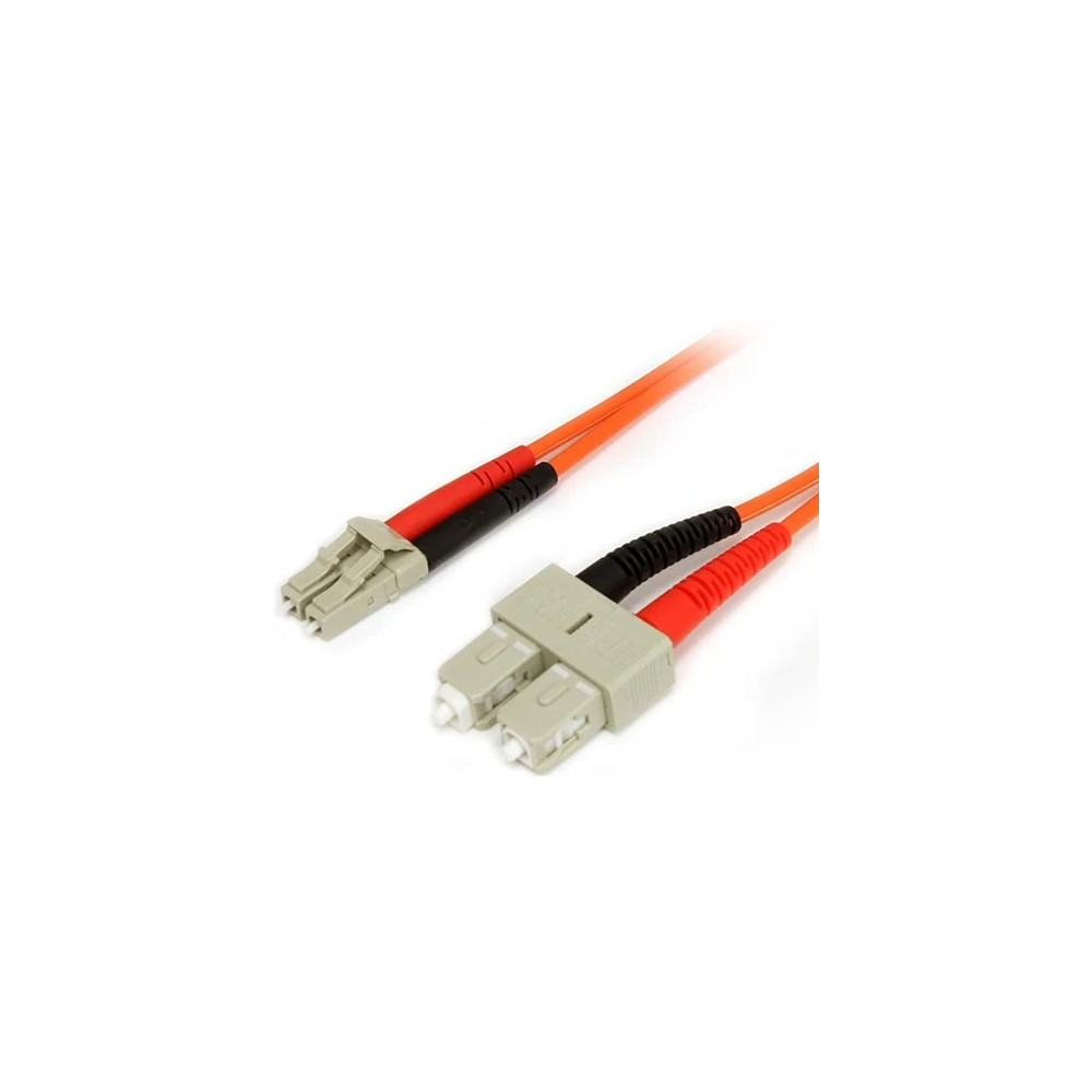 StarTech FIBLCSC2 2M FIBER OPTIC CABLE - MULTIMODE DUPLEX 62.5/125 LSZH FIBER JUMPER CORD - LC/ - Image 1