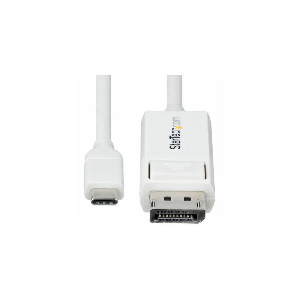 StarTech CDP2DP2MBW 6ft (2m) USB-C to DisplayPort 1.2 Cable, Bidirectional, 4K 60Hz White Video Adapter for Apple MacBook Pro / Air M1 M2 M3 M4 - Reversible USB C to DisplayPort 1.2 cable (USB-C DP Alt Mode laptop to monitor) or DP 1.2 to USB-C  - Image 6