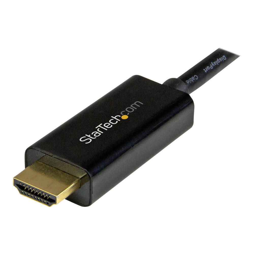 StarTech MDP2HDMM1MB 1M mDP TO HDMI ADAPTER CABLE, 4K, BLACK, 3YR - Image 4