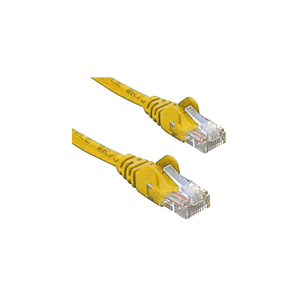 8ware KO820U-5YEL CAT5e Cable 5m - Yellow Color Premium RJ45 Ethernet Network LAN UTP Patch Cord 26AWG CU Jacket - Image 1
