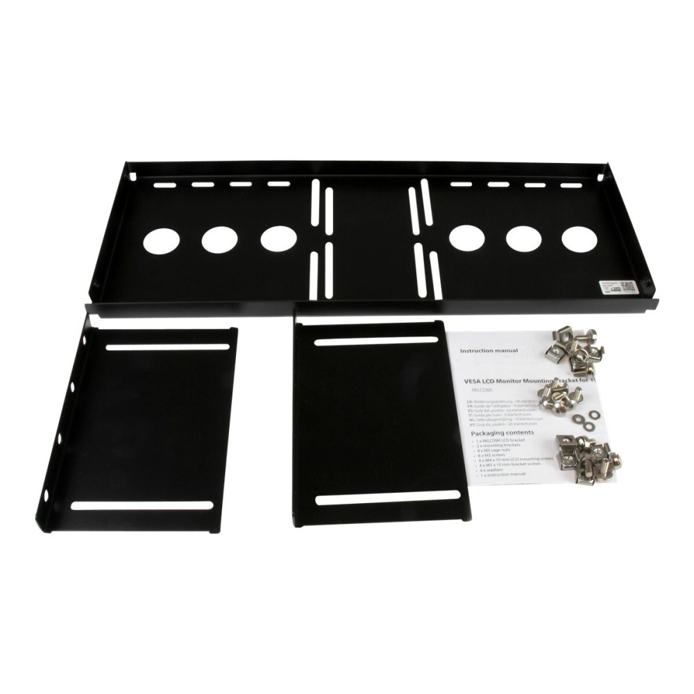 StarTech RKLCDBK UNIVERSAL VESA LCD MONITOR MOUNTING BRACKET FOR RACK/ CABINET LTW - Image 1