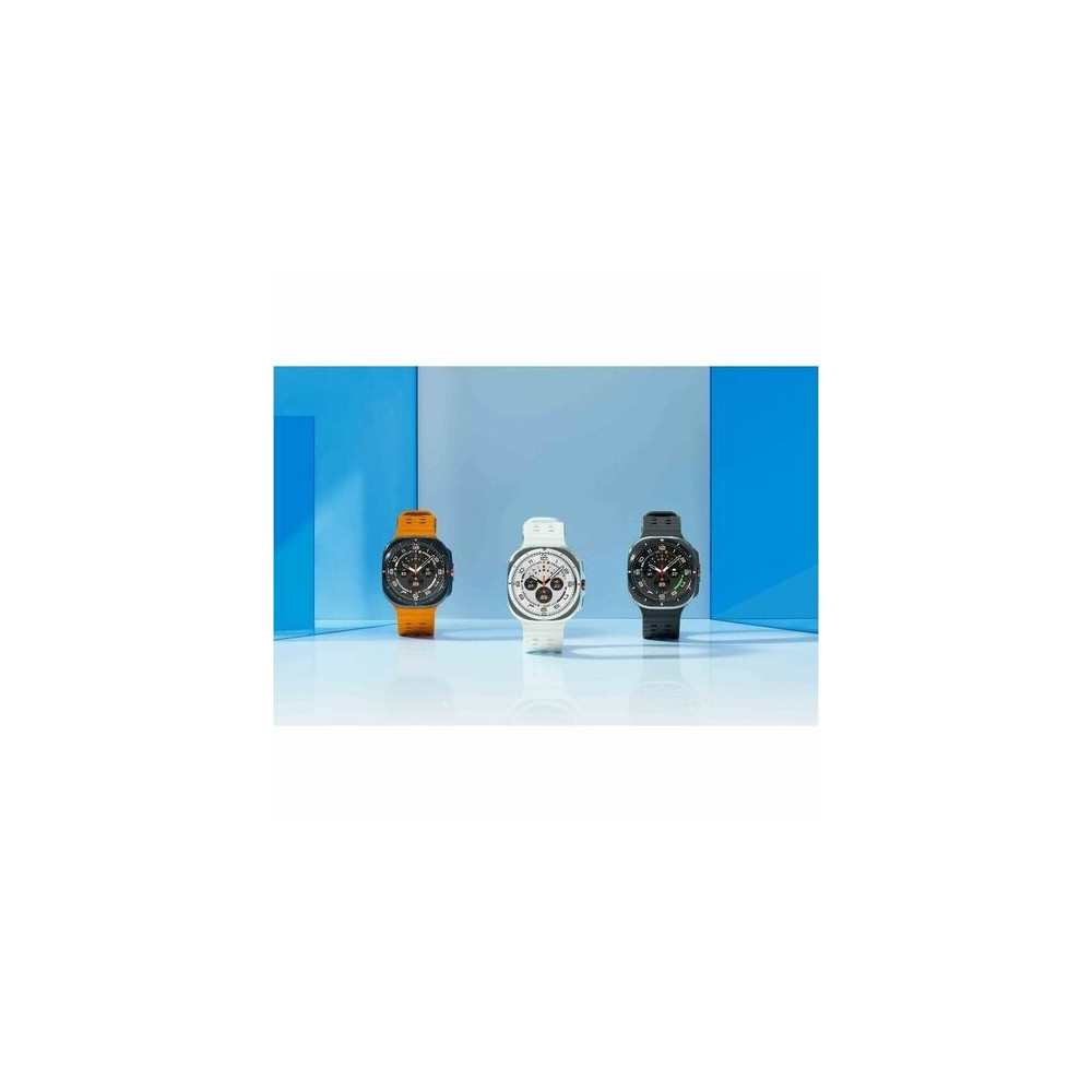Samsung SM-L705FZS1XSA Galaxy Watch Ultra SM-L705F Smart Watch - 47.40 mm Case Height - 47.10 mm Case Width - Titanium Silver Body Color - Titanium, Silver Band Color - Wireless LAN - 4G - LTE - Accelerometer, Barometer, Bioelectrical Impedance Analysis (