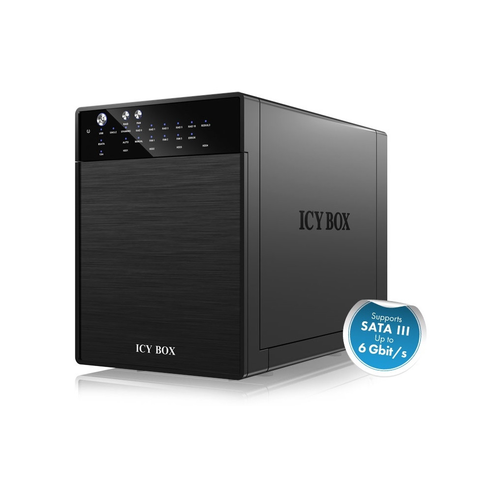 ICY BOX HDDICYRD3640SU3 External 4 bay RAID System for 3.5" SATA I / II / III hard disks with USB 3.0 and eSATA (IB-RD3640SU3) - Image 2