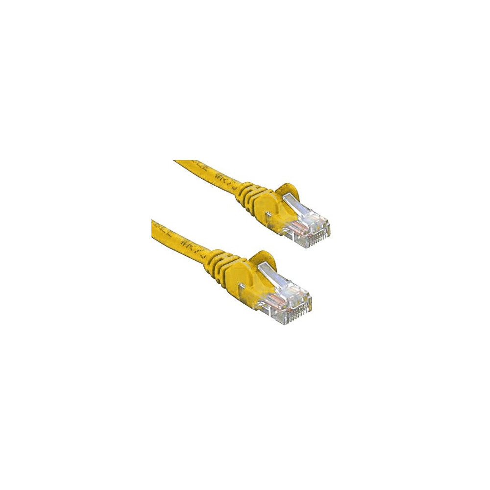 8ware KO820U-2YEL CAT5e Cable 2m - Yellow Color Premium RJ45 Ethernet Network LAN UTP Patch Cord 26AWG CU Jacket - Image 1