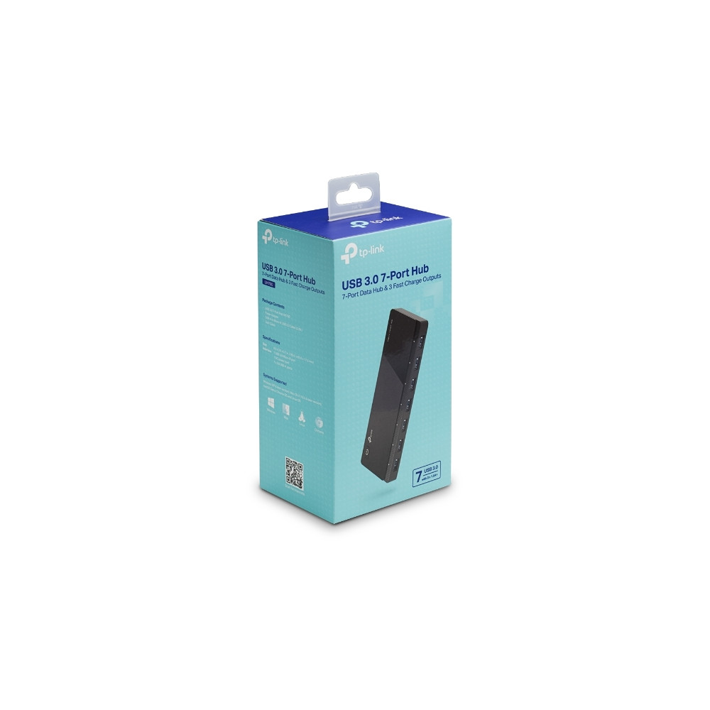 TP-LINK UH700 7 Ports USB3 Hub Desktop 2.5A Power Adapter, transfer speeds of up to 5Gbps, 10 times faster than standard USB 2.0 - Image 1
