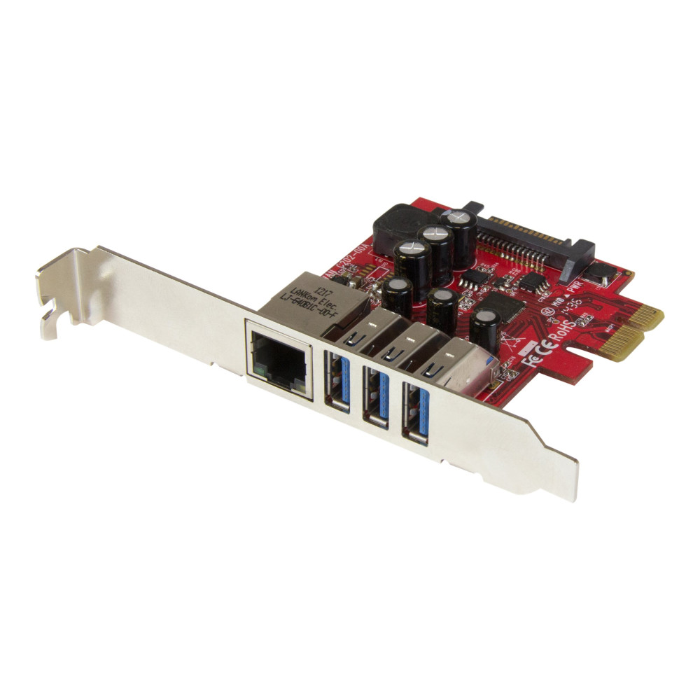 StarTech PEXUSB3S3GE 3-PORT PCI EXPRESS USB 3.0 CARD + GIGABIT ETHERNET - 5GBPS - TAA - Image 5