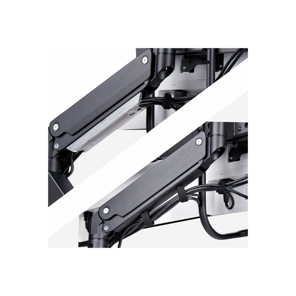 StarTech 3M1A3SG-MONITOR-ARM CROSSBAR TRIPLE MONITOR DESK MOUNT - UP TO THREE 27" MONITORS, VESA, 5YR - Image 2