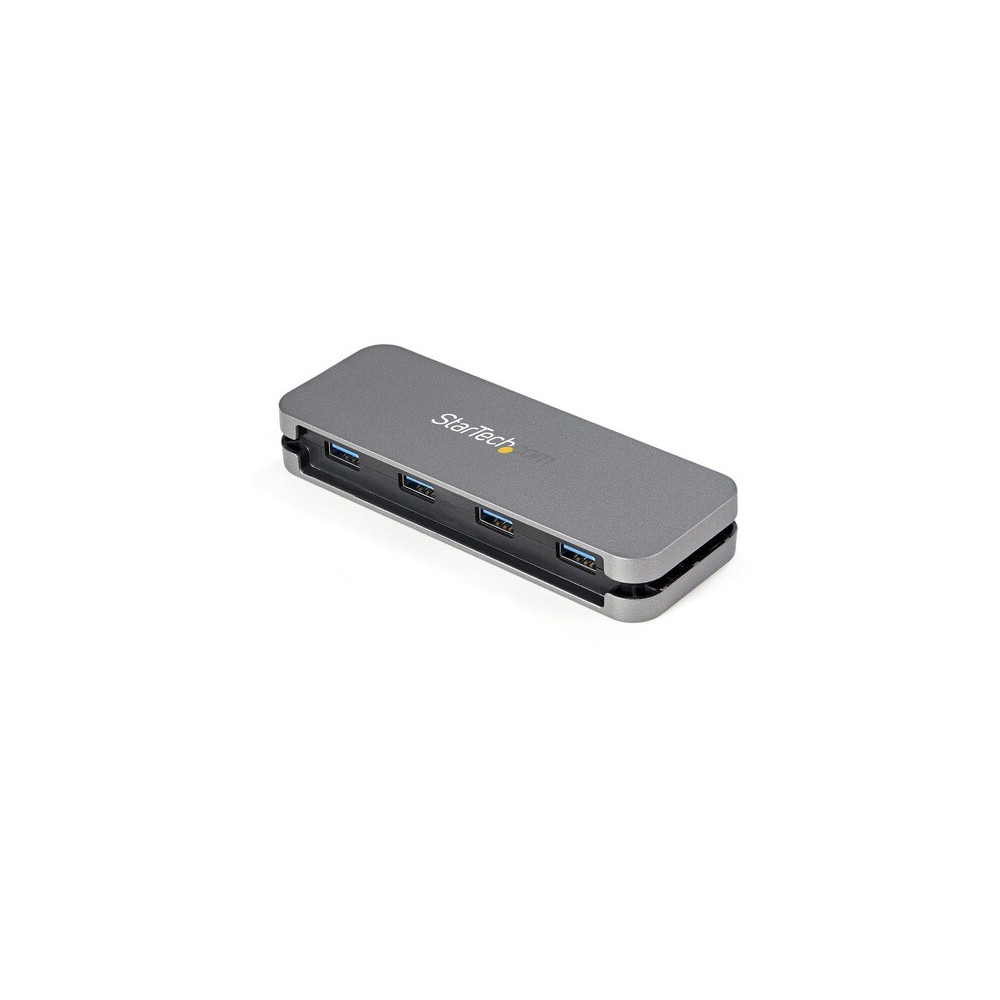 StarTech HB30AM4AB USB Hub - USB 3.2 (Gen 1) Type A - Portable - Black, Space Gray - UASP Support - 4 Total USB Port(s) - PC, ChromeOS, Mac, Linux, Android, iPadOS - Image 3