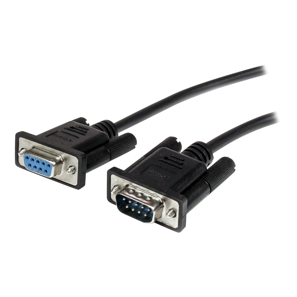 StarTech MXT1002MBK 2M DB9/RS232 SERIAL CABLE, M/F, BLACK, LTW - Image 2