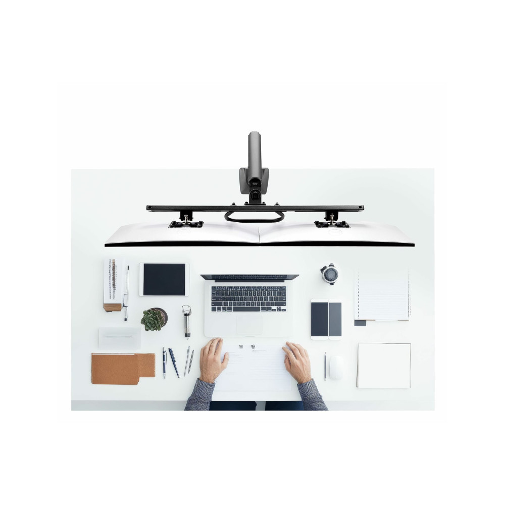 StarTech H2M1AS2-MONITOR-ARM DESK MOUNT DUAL MONITOR ARM W/ CROSSBAR, UP TO 27" DISPLAYS, 10 YR - Image 6