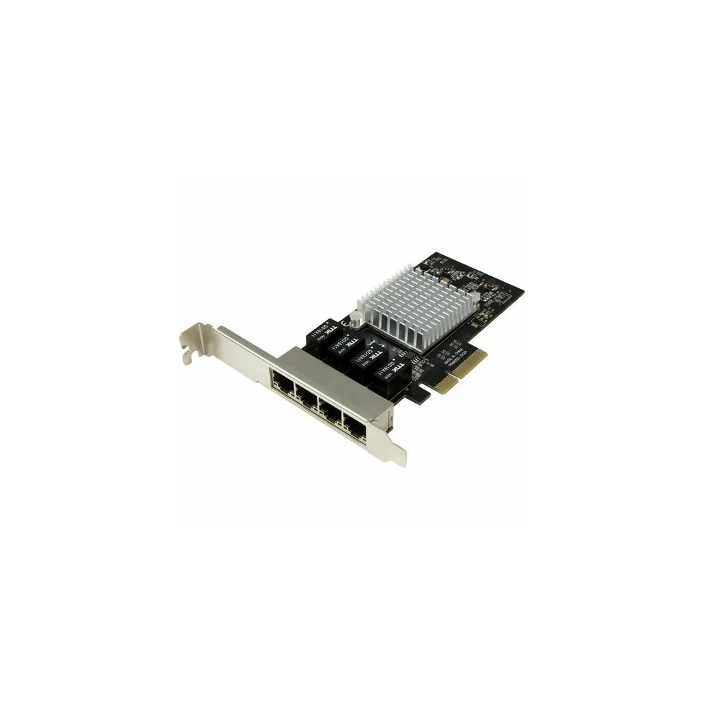 StarTech ST4000SPEXI Gigabit Ethernet Card for Computer - 10/100/1000Base-T - Plug-in Card - PCI Express x4 - 4 Port(s) - 4 - Twisted Pair - Image 2