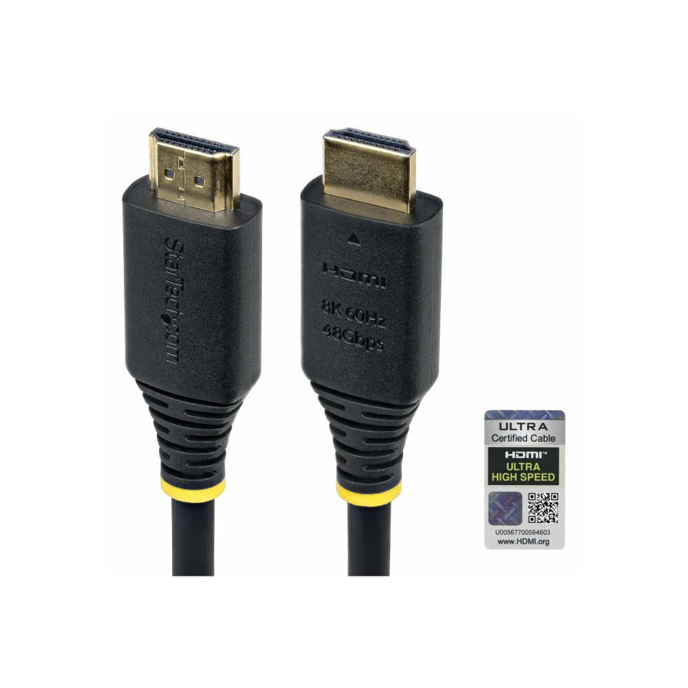 StarTech HDMI21-CBL-8K60-2M 2M (6.6FT) CERTIFIED ULTRA HIGH SPEED HDMI 2.1 CABLE, 8K60HZ, LTW - Image 2