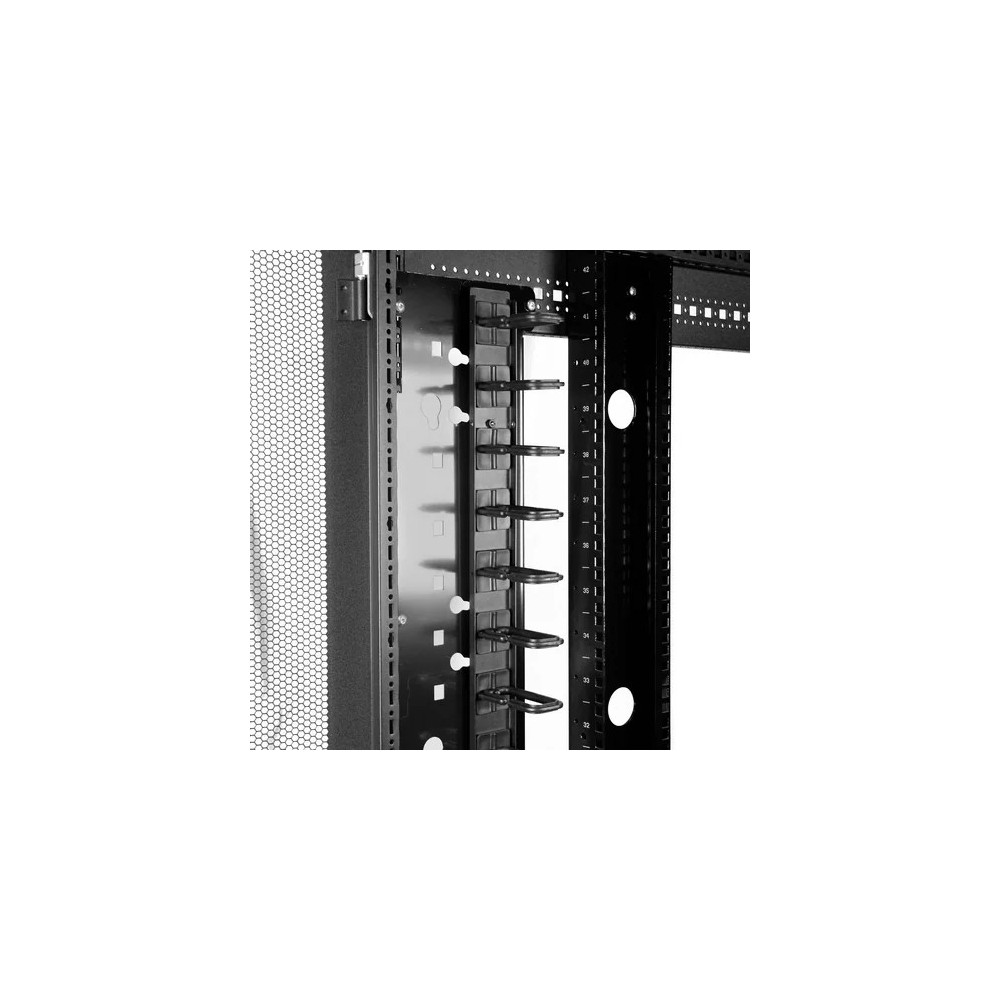 StarTech CMVER20UD Vertical 0U Server Rack Cable Management w/ D-Ring Hooks - 20U Network Rack Cord Manager Panel - 3ft Wire Organizer - Image 8