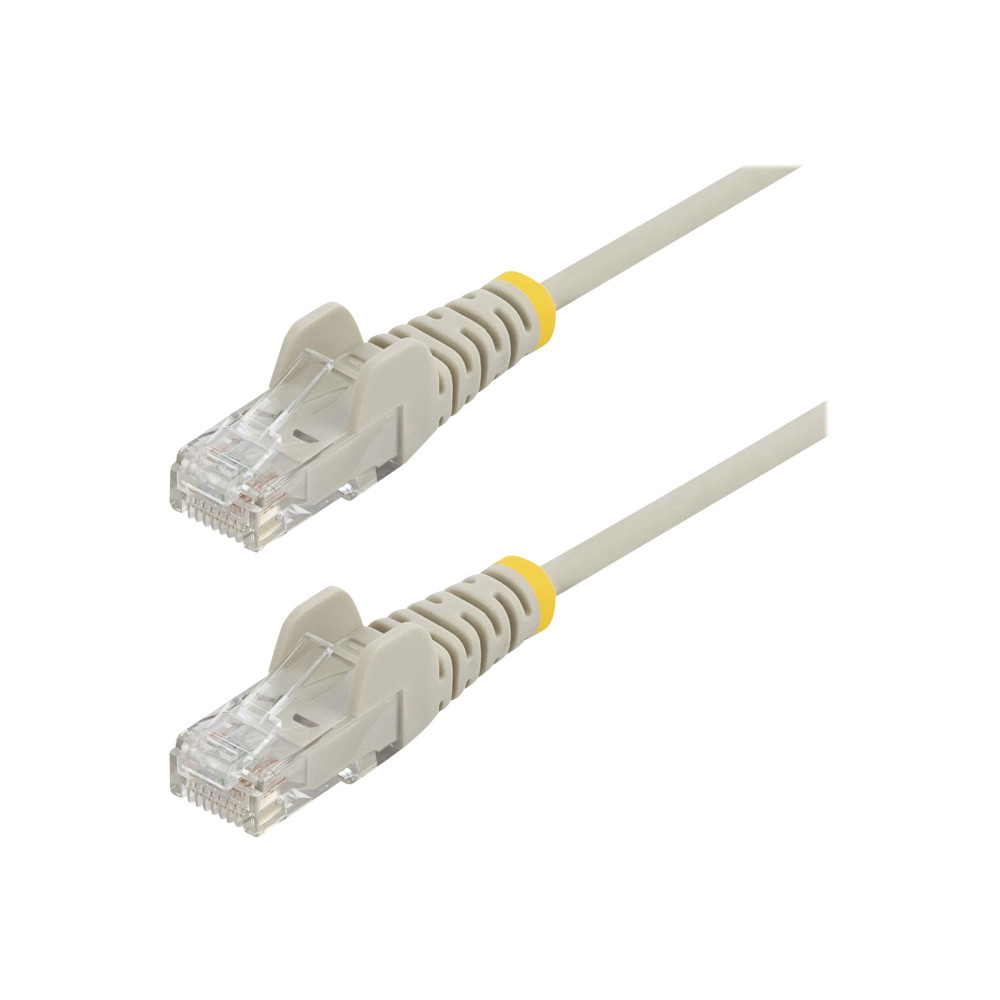 StarTech N6PAT200CMGRS 2M CAT6 CABLE - GREY SLIM CAT6 PATCH CORD - SNAGLESS - LSZH LTW - Image 2