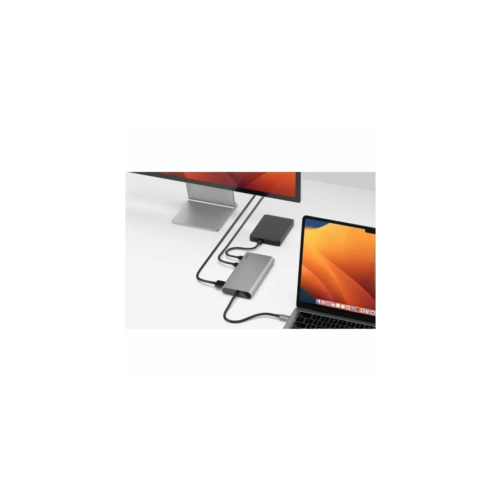 Belkin INC015BTSGY-CZ CONNECT UNIVERSAL USB-C 8-IN-1 DUAL DISPLAY HUB