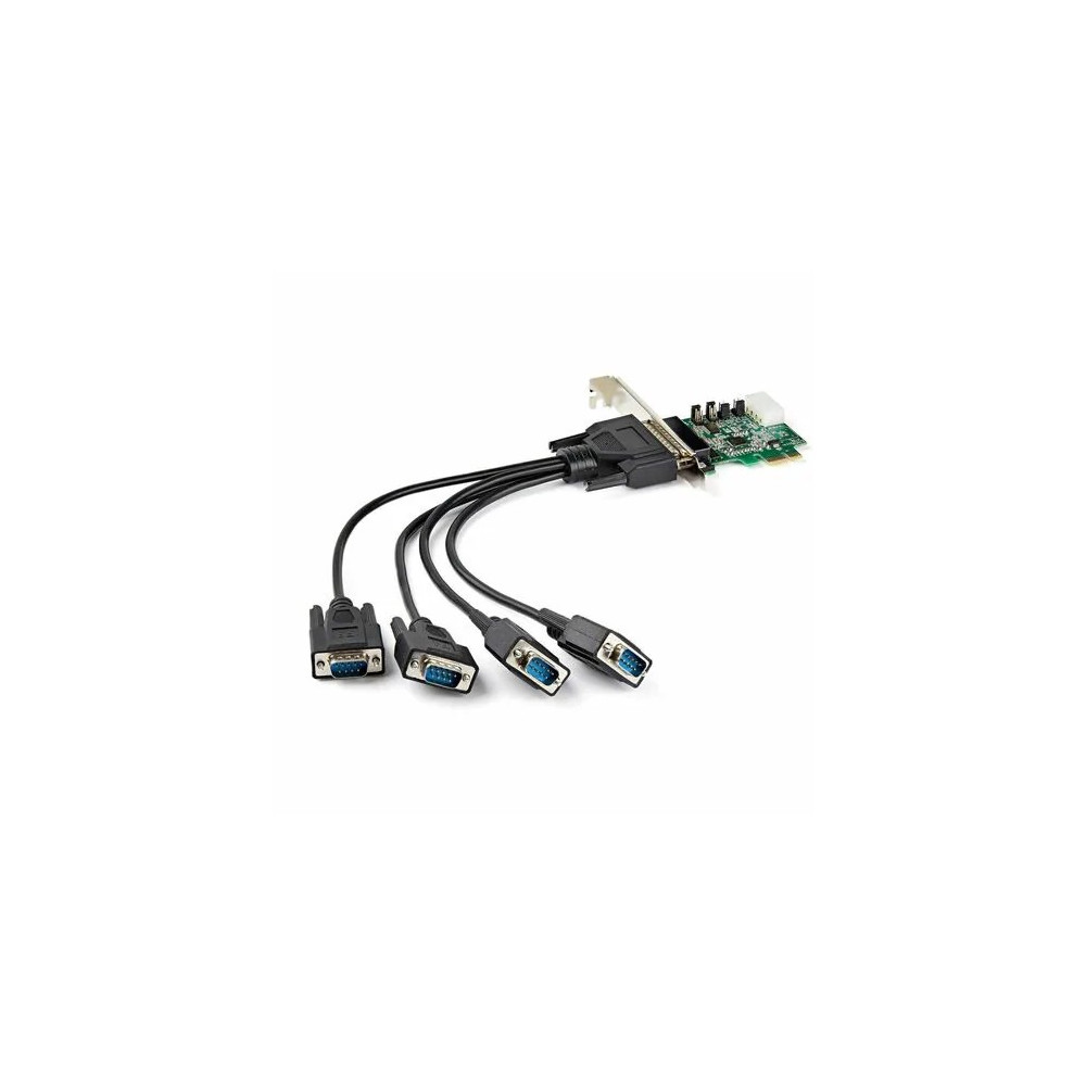 StarTech PEX4S953 4 PORT PCI EXPRESS RS232 SERIAL ADAPTER CARD 16950 - Image 1