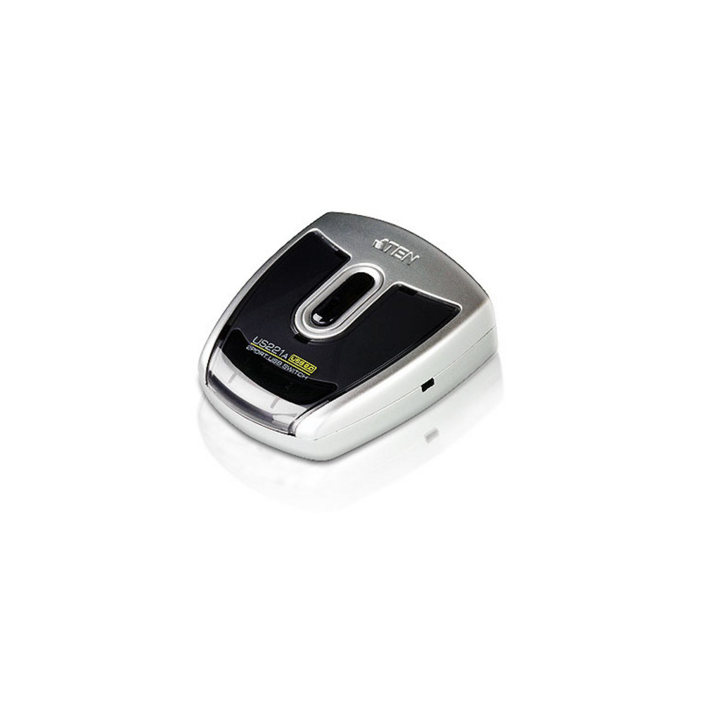 Aten US221A-AT Auto Peripheral Switch 2x1 USB 2.0, 2x PC, 1x USB 2.0 Ports, Auto Port Selector, Configurable Via Software, Hot Pluggable - Image 1