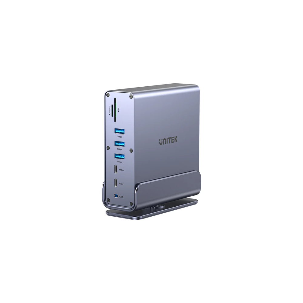 UNITEK D1135AGY01 Universal DisplayLink Triple 4K Docking Station - Image 1