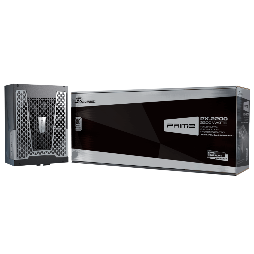 Seasonic PSUSEAPX2200A31 2200W Prime PX-2200 Fully-Modular 80 PLUS PLATINUM ATX3.1/PCIe 5.1 PSU - Image 8