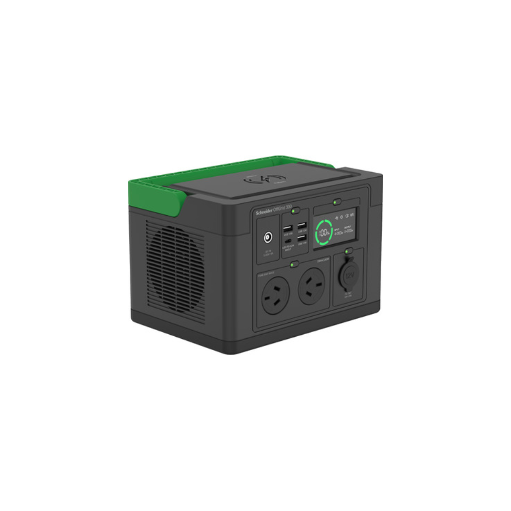 APC PPS330-AZ OffGrid Portable Power Station 330, 230V, 332Wh Lithium-ion, LCD, 2 AS3112 Australian outlets, Sinewave, 3 USB-A, 1 USB-C, Wireless Charger - Image 1