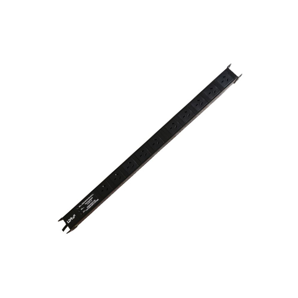 LDR WB-PDU-0310 10-Port 10A Power Distribution Unit AU Approved - 10x 3-Pin AU/NZ Outlets/Slots - 1U Vertical Mount - Image 1