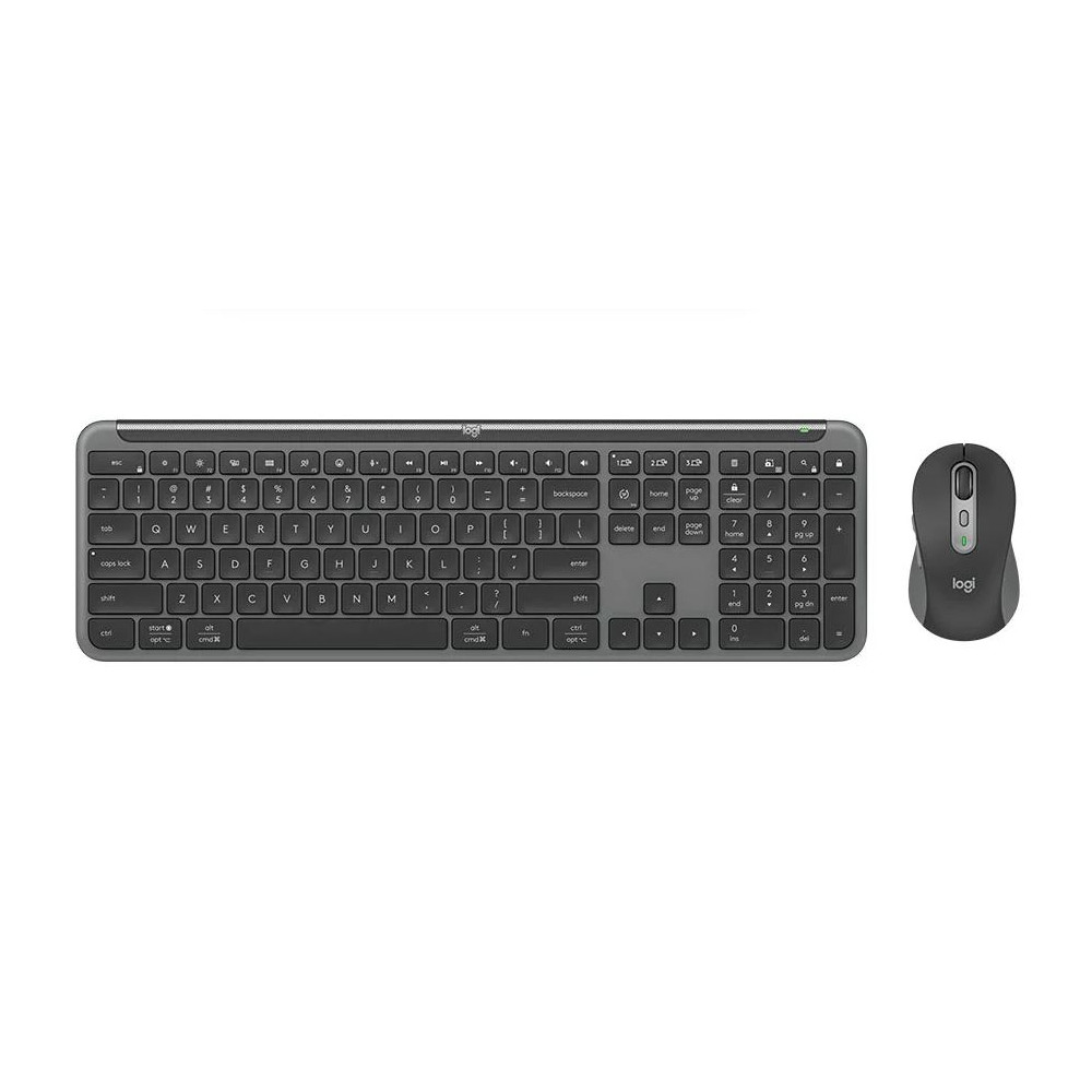 Logitech 920-012475 SIGNATURE SLIM COMBO MK950 -Graphite Keyboard Full-size layout with number pad Mouse 1000 DPI 1-Year Limited Hardware Warranty - Image 1