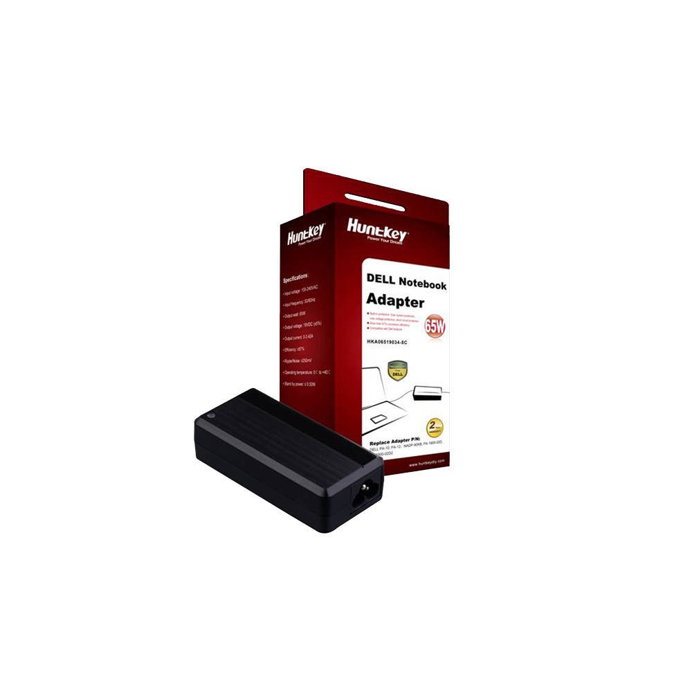 Huntkey NBAHUN65WDELLGL DELL Notebook Adapter 65W (HKA06519034-8C) - Image 1