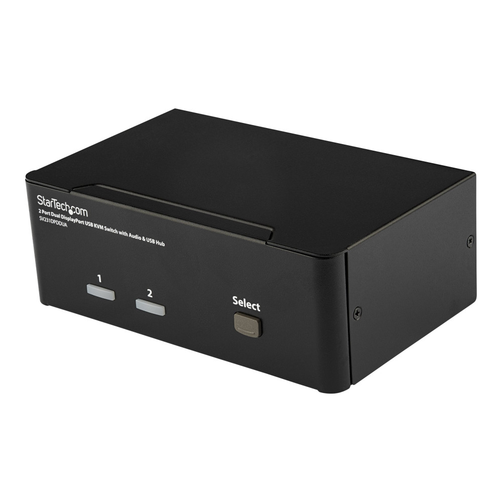StarTech SV231DPDDUA 2 PORT DUAL DISPLAYPORT KVM SWITCH, USB, AUDIO, HOTKEY, NO CABLE, 3YR - Image 4
