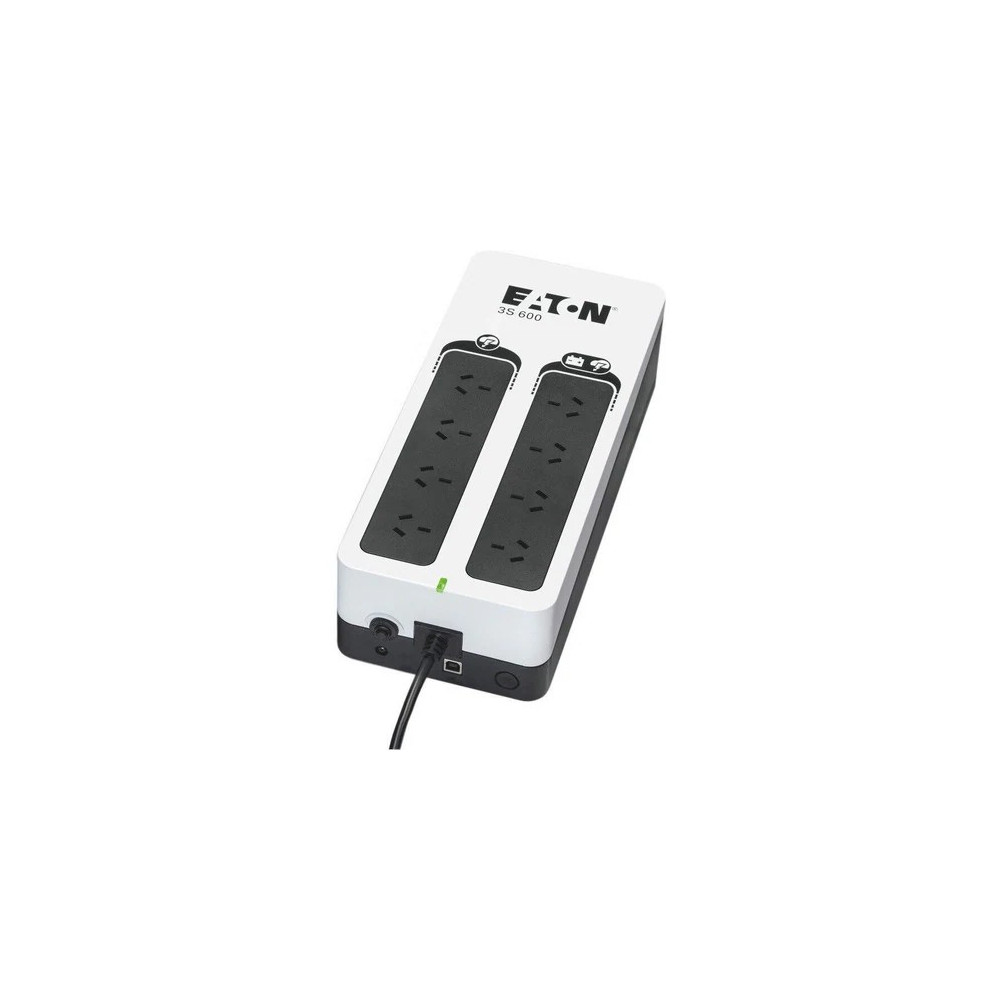 Eaton 3S600AU 3S 600VA / 360W STANDBY POWERBOARD UPS, 2 YRS WTY 140 X 325 X 86, 3.2KG