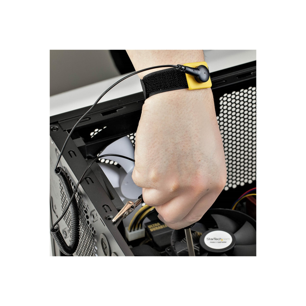 StarTech ESD-WRIST-STRAP ANTISTATIC WRIST STRAP W/ GROUNDING CABLE, ESD SAFE BAND/TAA, 2 YR - Image 2