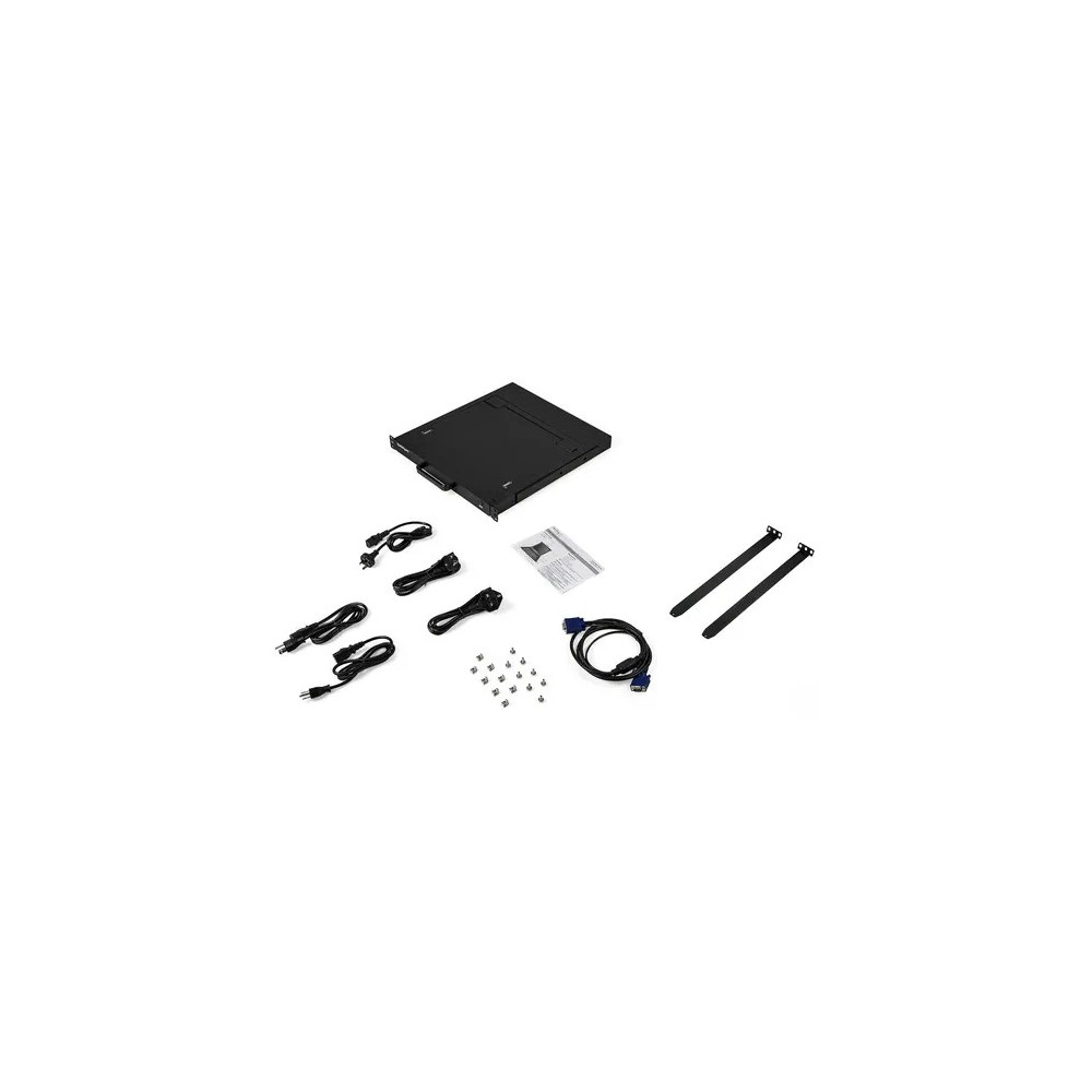 StarTech RKCONS1701 Rackmount KVM Console - Single Port VGA KVM with 17" LCD Monitor for Server Rack - Fully Featured Universal 1U LCD KVM Drawer w/Cables & Hardware - USB Support - 50,000 MTBF - Image 7
