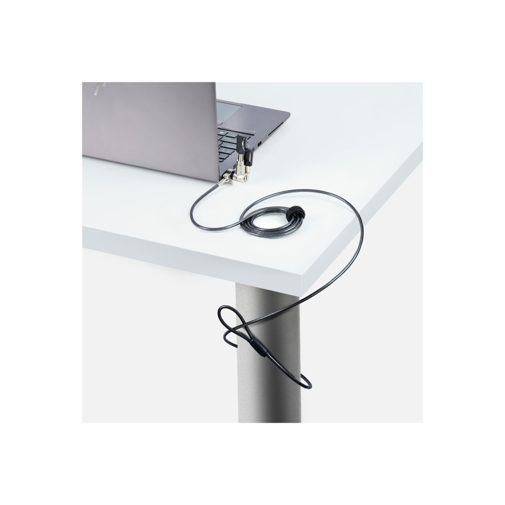 StarTech UNIVK-LAPTOP-LOCK 2M UNIVERSAL LAPTOP LOCK COMPATIBLE w/ NOBLE WE DGE/NANO/K-SLOT, KEYED LOCK - Image 3