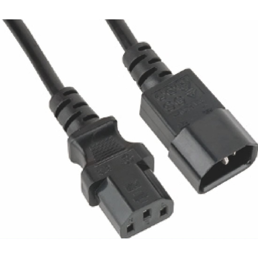 Astrotek AT-IEC-MF-1.8M Power Extension Cable 2m - Male to Female IEC C13 to C14 Monitor to PC or PC/UPS to Devices - Image 1