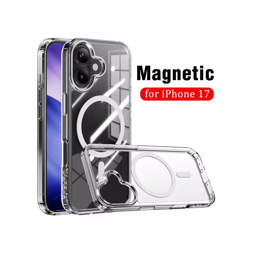 Ultimake MOBZJZMGS17 UTIA Shockproof Transparent Case Cover With Magnetic Ring for iPhone 17 - Image 1