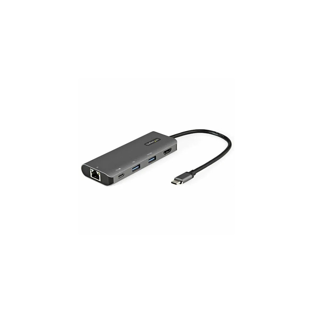 StarTech DKT31CHPDL USB 3.1 (3.1 Gen 2) Type C Docking Station for Notebook, Tablet, Workstation - 100 W Power Supply - Grey - 1 Displays Supported - 4K - 3840 x 2160 - 3 x USB Ports - 1 x USB Type-A Ports - USB Type-A - USB Type-C - Network (RJ - Image 2