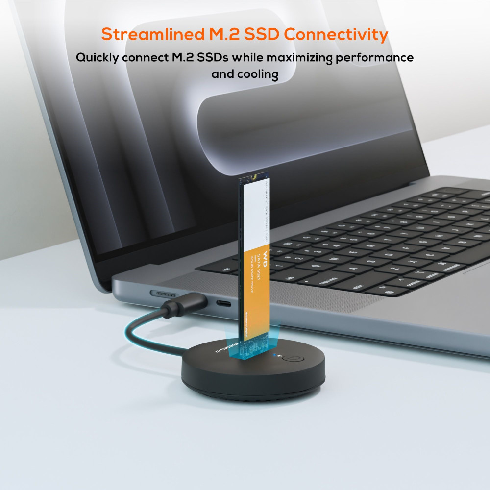 MBEAT MB-HDD-M2H1BK H1 USB 3.2 Gen2 10Gbps M.2 NVMe & SATA SSD Mini Dock (Black) Data Speed: Maximum up to 10Gbps Product Weight (with Cable): 37.8g - Image 2