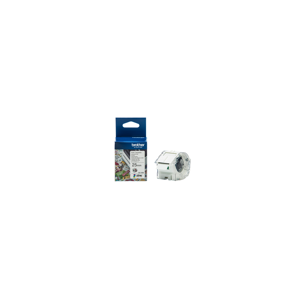Brother CZ-1004 Full Colour continuous label roll, 25mm wide to Suit VC-500W - Image 1