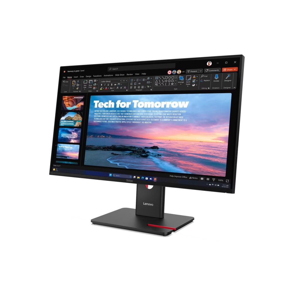 Lenovo 64AAGAR2AU T27QD-40 27" WLED IPS QHD(16:9), HDMI, DP, USB(3), USBC, LAN, PIVOT, H/ADJ, 3YR - Image 6