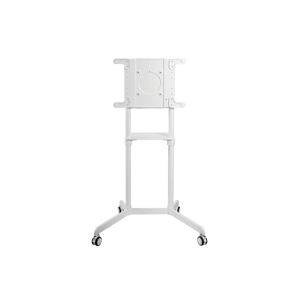 Brateck TTV11-46TW-WH Rotating Mobile Stand for Interactive Display Fit 37'-70' Up to 70kg- VESA: 200x200,400x200,300x300,600x200,350x350,400x400,600x400 White（LS) - Image 1