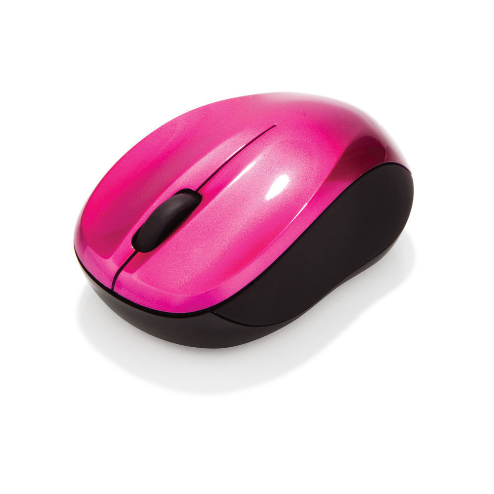 Verbatim 49043 GO Nano Hot Pink Mouse 2.4GHz Wireless Optical, Ultra Compact, 3 Buttons, 1600dpi, Nano Receiver - Image 1