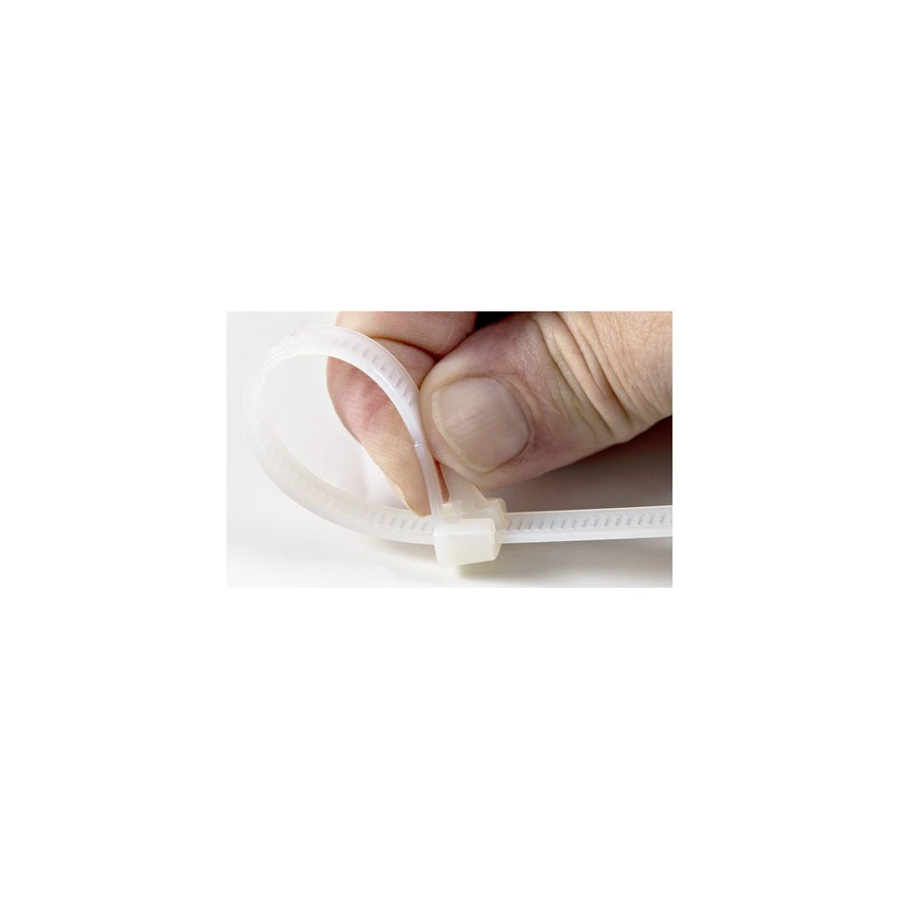 StarTech CBMZTRB10 10"(25CM) REUSABLE CABLE TIES - 1/4"(7MM) WIDE, 2-1/2"(65MM) BUNDLE DIA. 50LB - Image 4