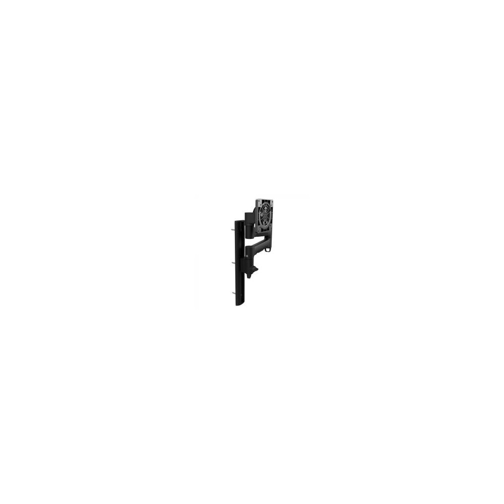 Atdec AWMS-46W35-B Single Monitor Arm on Wall Channel - Black - Image 1