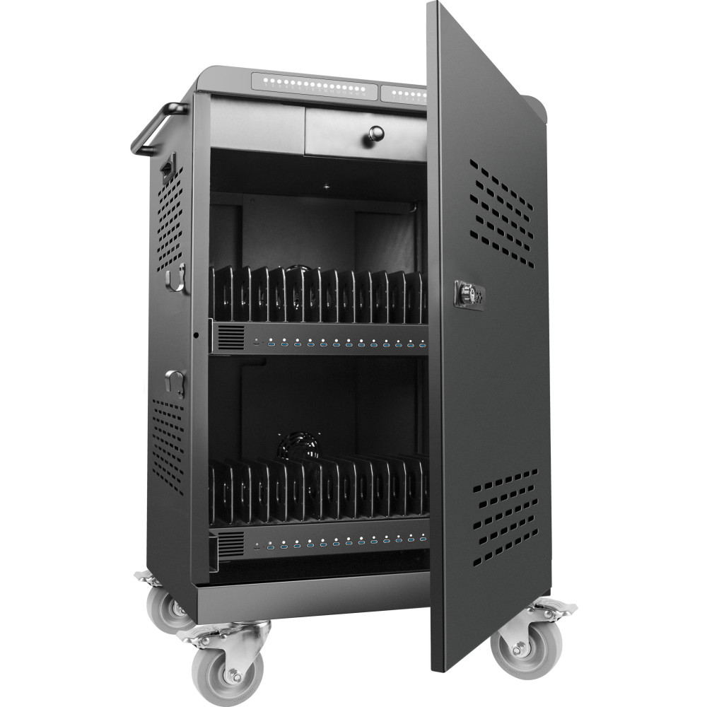 SHINTARO SH-MDUC-C32S 32-Port USB-C PD 3.0 2000W Charging Trolley - Image 1
