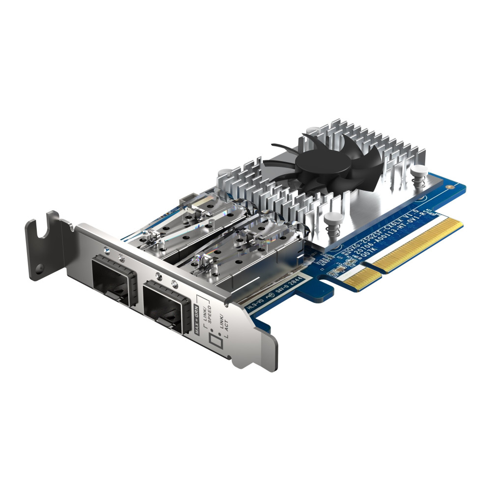 QNAP QXG-25G2SF-CX6 DUAL PORT SFP28 25GbE N ETWORK CARD, LOW-PROFILE (PCIE GEN4 X8) - Image 5