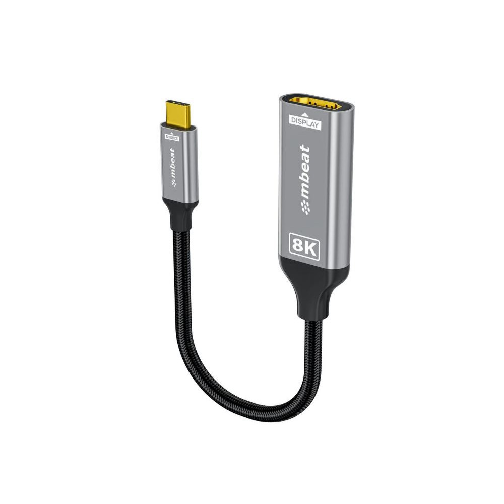 MBEAT MB-XAD-8KCHD Tough Link 8K USB-C to HDMI Adapter - Space Grey Up to 48Gbps (HDMI 2.1) Up to 8K (7680 x 4320) @60Hz - Image 1