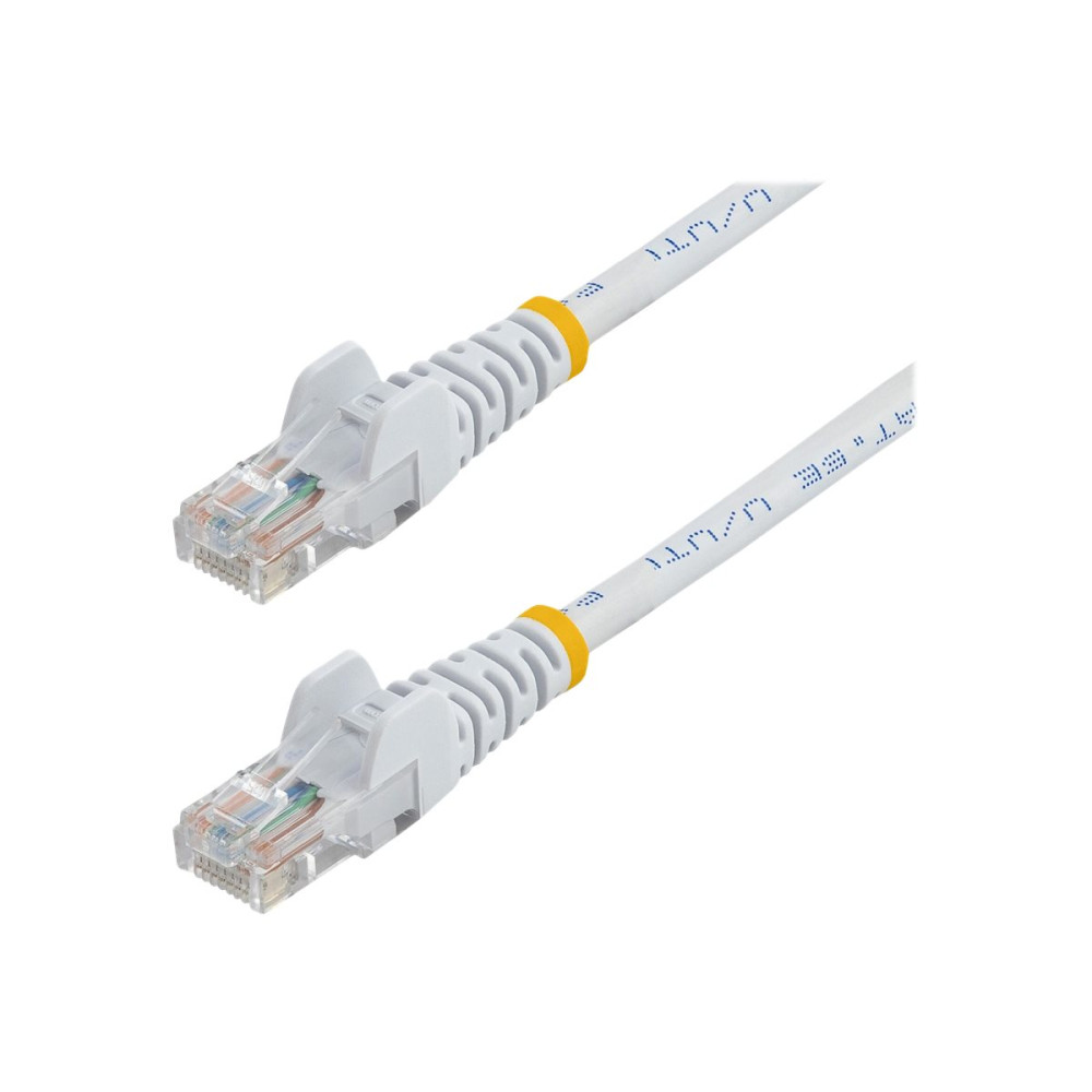 StarTech 45PAT10MWH CAT5E ETHERNET PATCH CABLE WITH SNAGLESS RJ45 CONNECTORS - 10 M, WHITE - Image 2