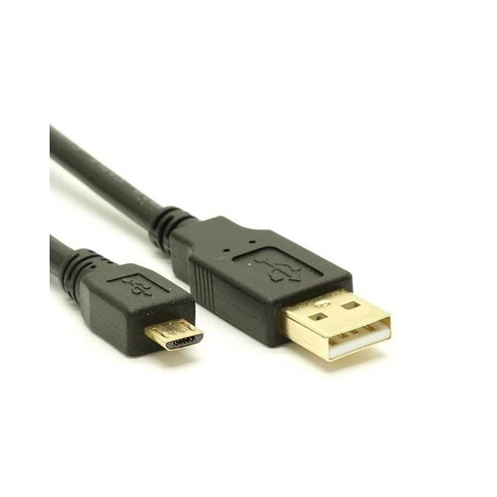 8ware UC-2003AUB USB 2.0 Cable 3m A to Micro-USB B Male to Male Black - Image 1