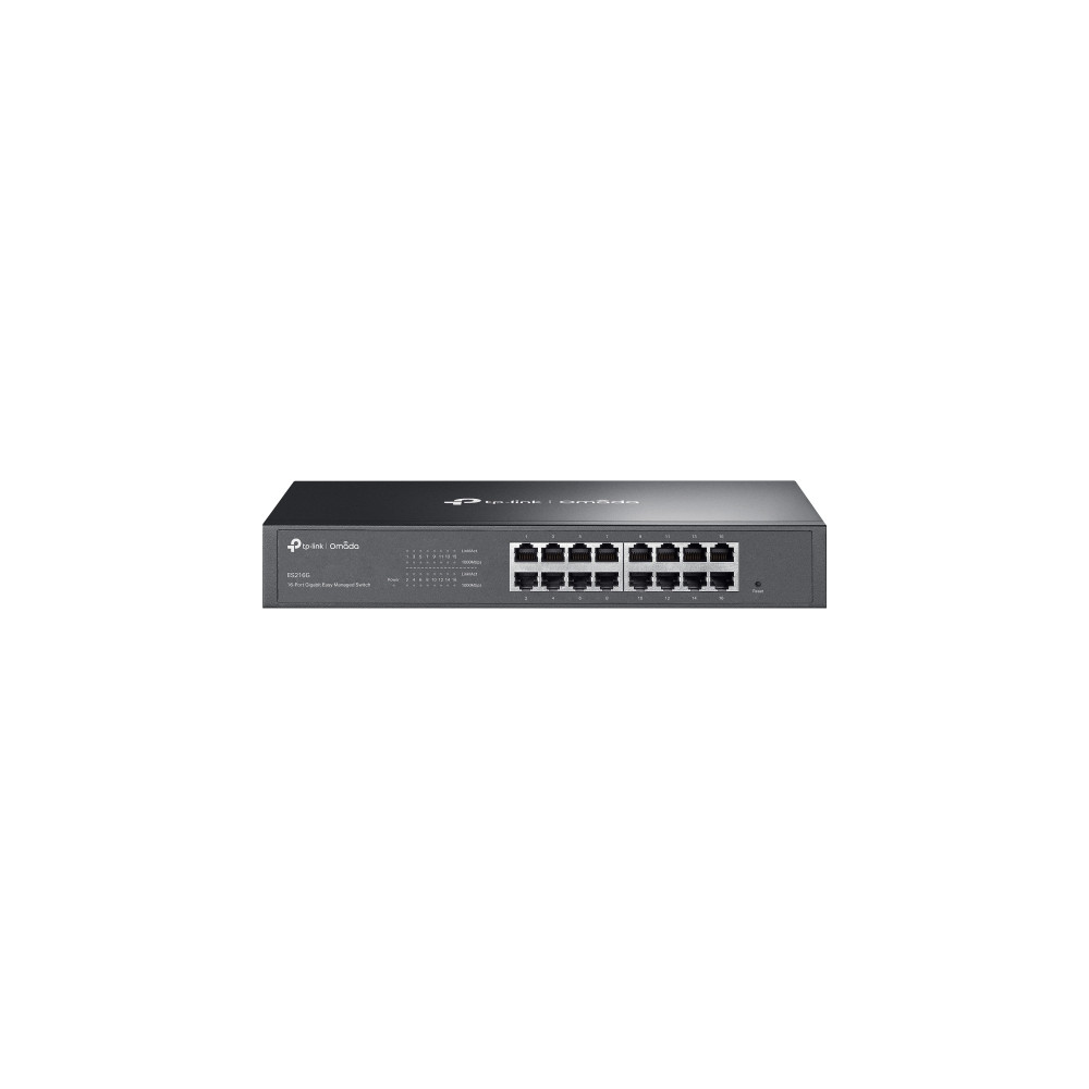 TP-LINK ES216G (CH) Omada 16-Port Gigabit Easy Managed Switch, Flow Control, Loopback Detection, Port Isolation, Port Mirroring, LAG, VLAN, IGMP Snoopi - Image 1