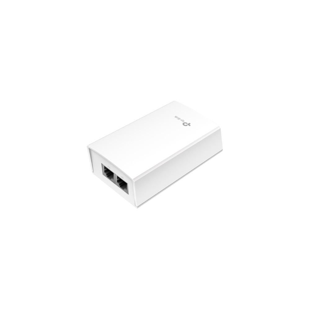 TP-LINK POE4824G Omada 48V Passive PoE Injector Adapter, Data and Power Carried over The Same Cable, 48 V Power Input, 24 W PoE Power, Plastic Case - Image 1