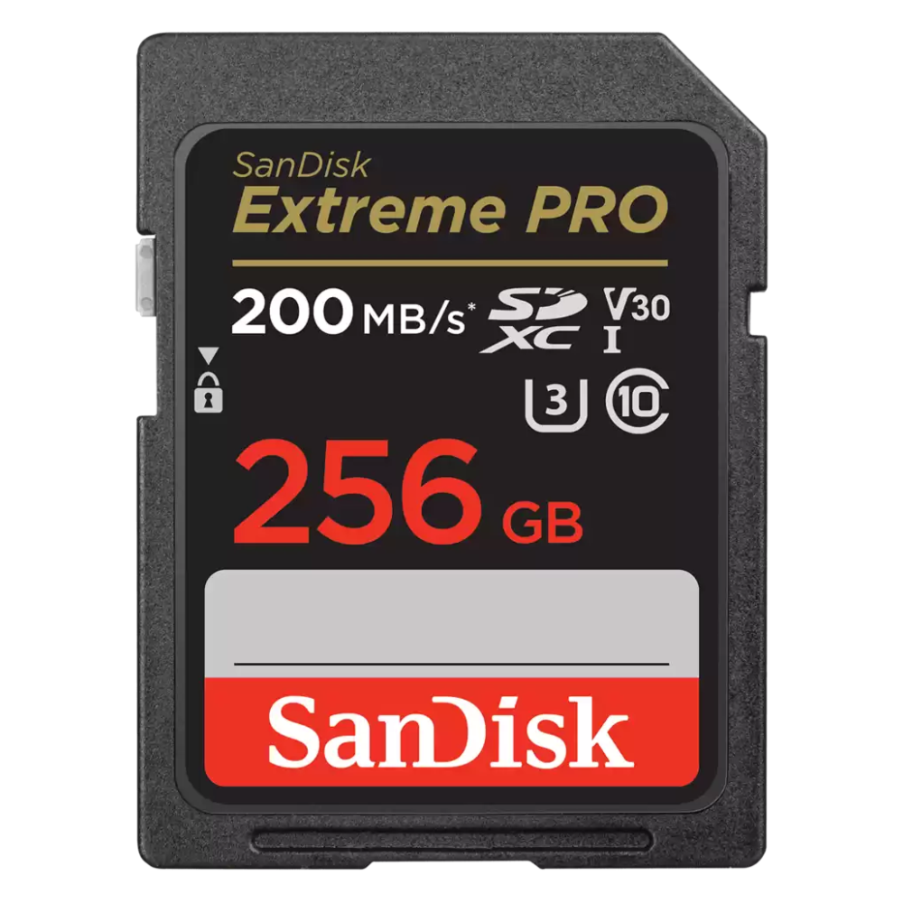 Sandisk SDSDXXD-256G-GN4IN 256GB Extreme PRO Memory Card 200MB/s Full HD & 4K UHD Class 30 Speed Shock Proof Temperature Proof Water Proof X-ray Proof (EOL) - Image 1